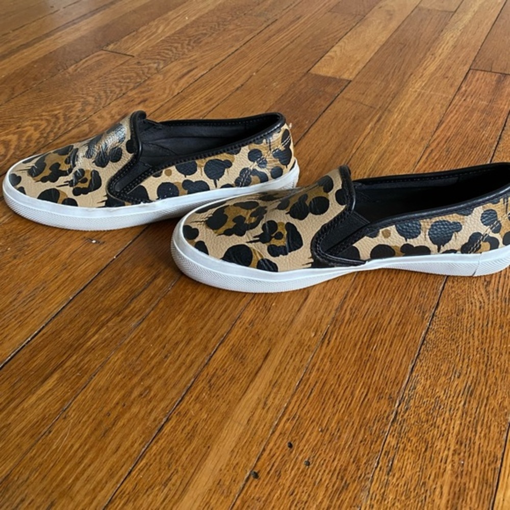 COACH Chrissy Wild Beast Leopard Print Slip On Sneakers Size 6.5 - Picture 8 of 10